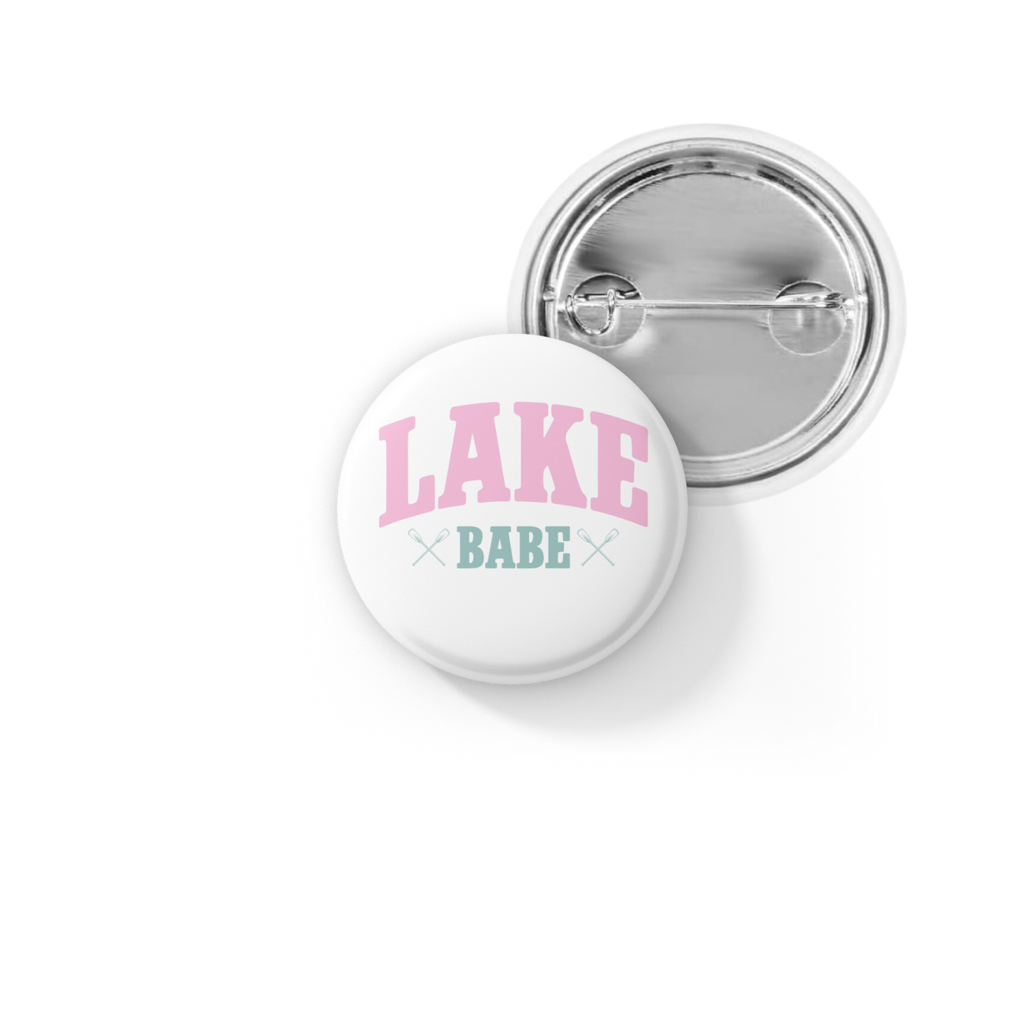 Lake Babe Pin Back Button, Magnet