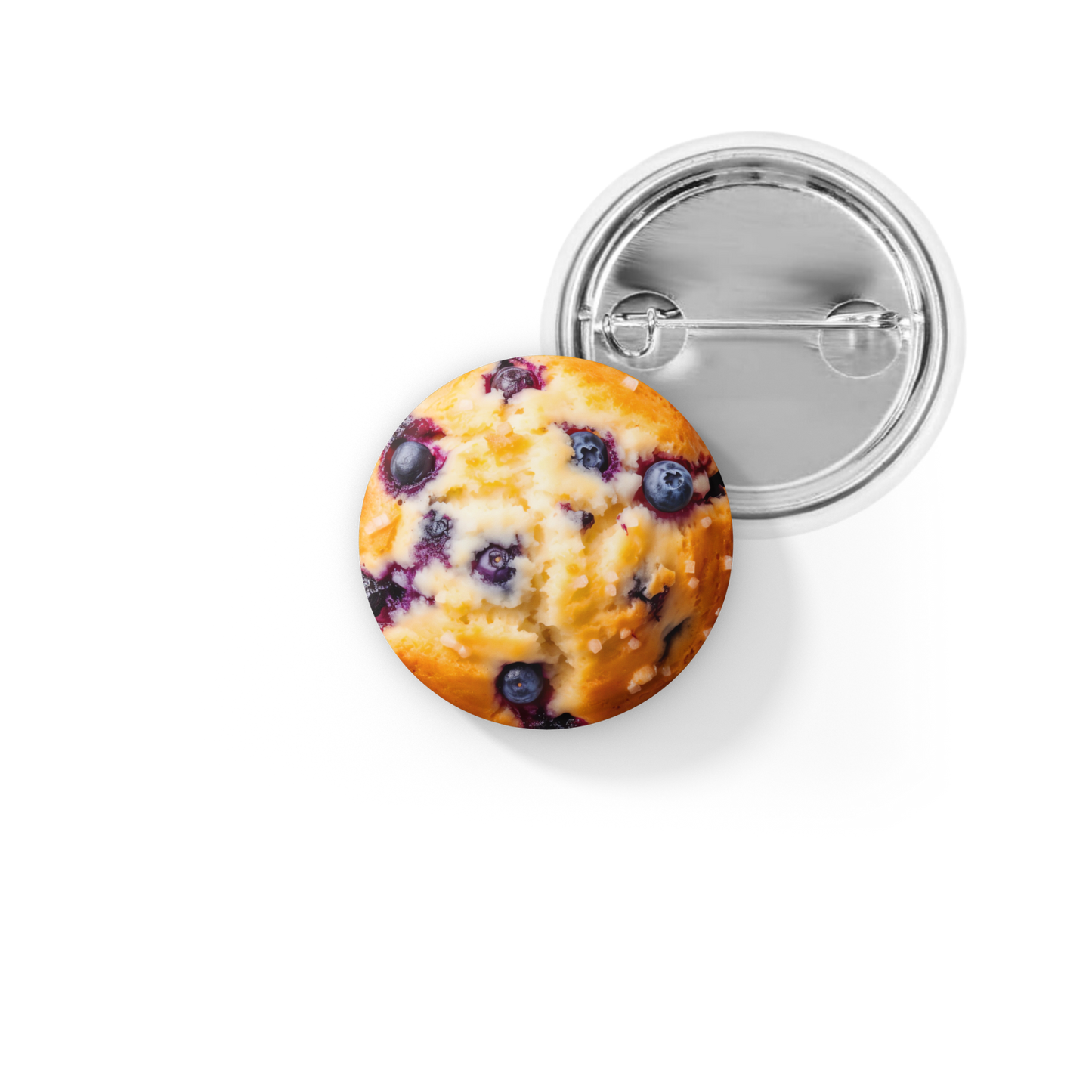Blueberry Muffin Pin Back Button, Magnet