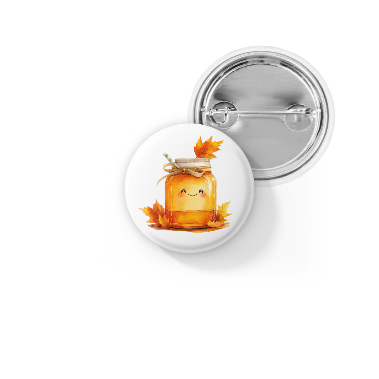 Maple Syrup Pin Back Button, Magnet