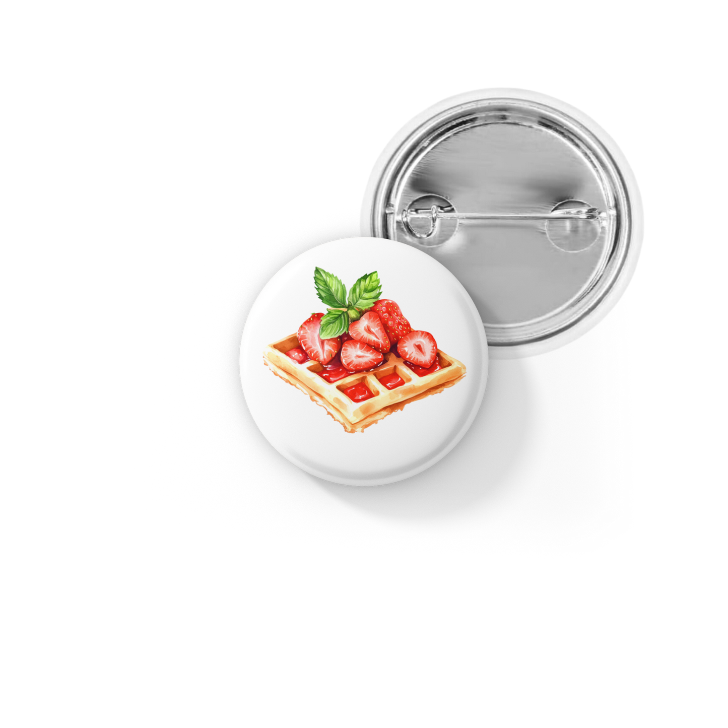 Strawberry Pin Back Button, Magnet