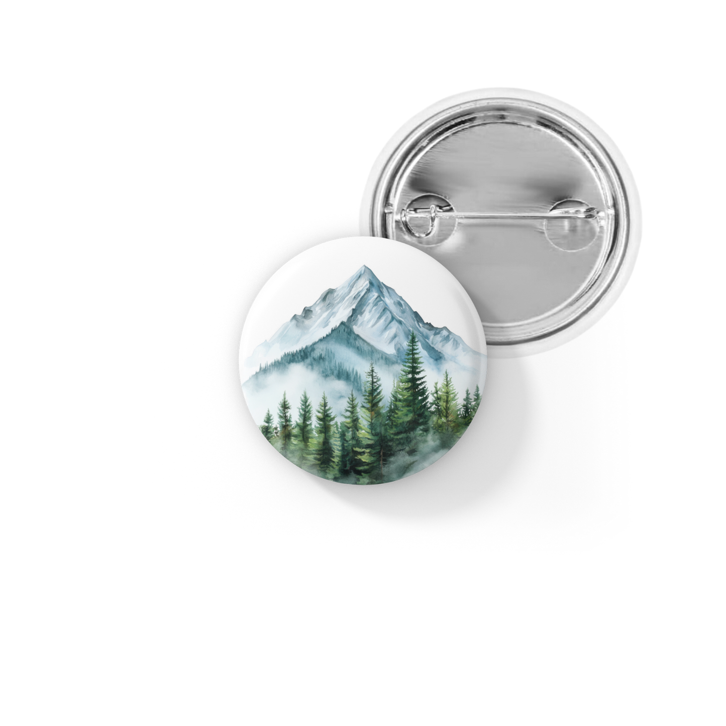 Mountain Wilderness Pin Back Button, Magnet