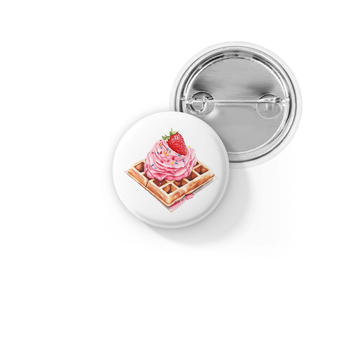 Strawberry Pin Back Button, Magnet
