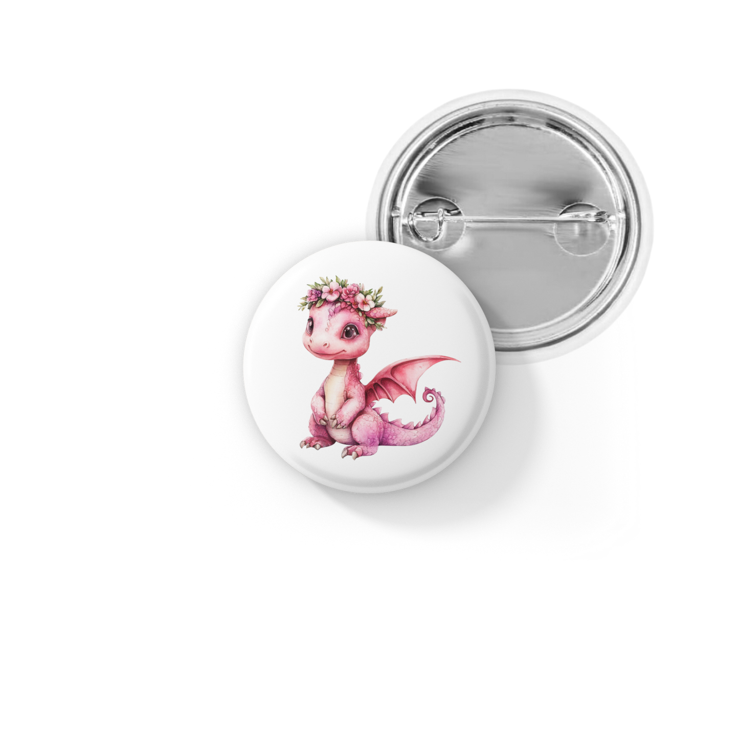 Dragon Pin Back Button, Magnet