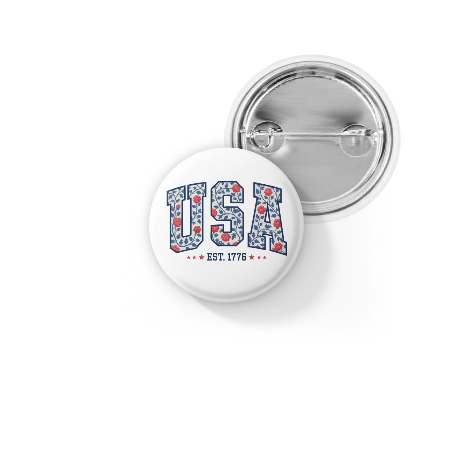 USA Pin Back Button, Magnet