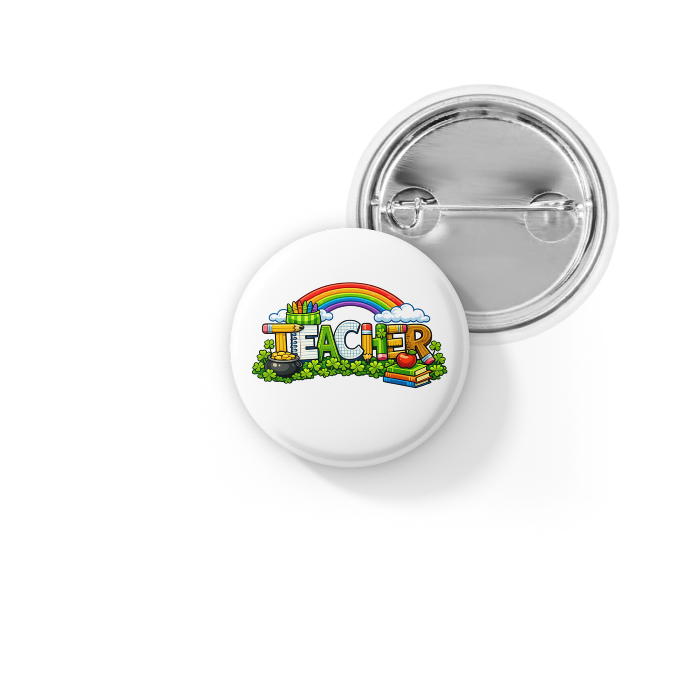 Teacher Pin Back Button, Magnet