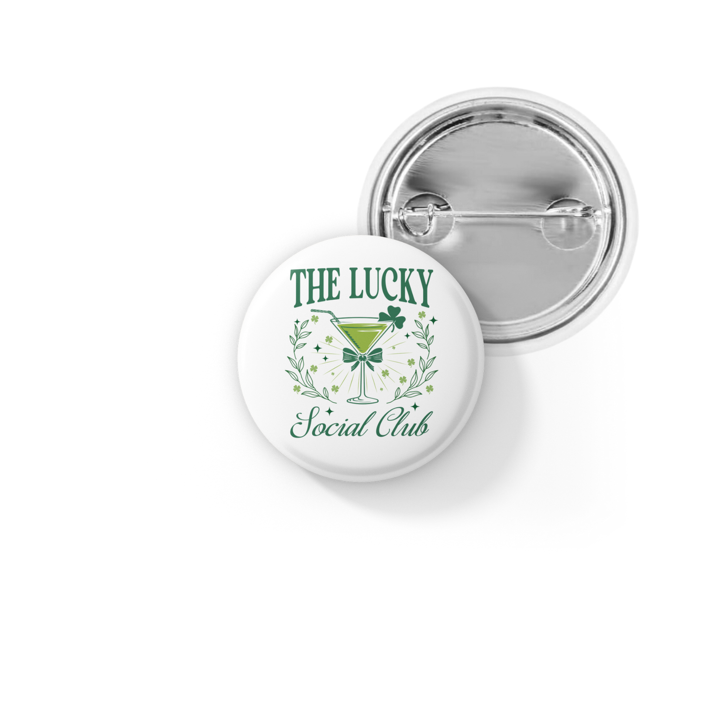 The Lucky Social Club Pin Back Button, Magnet