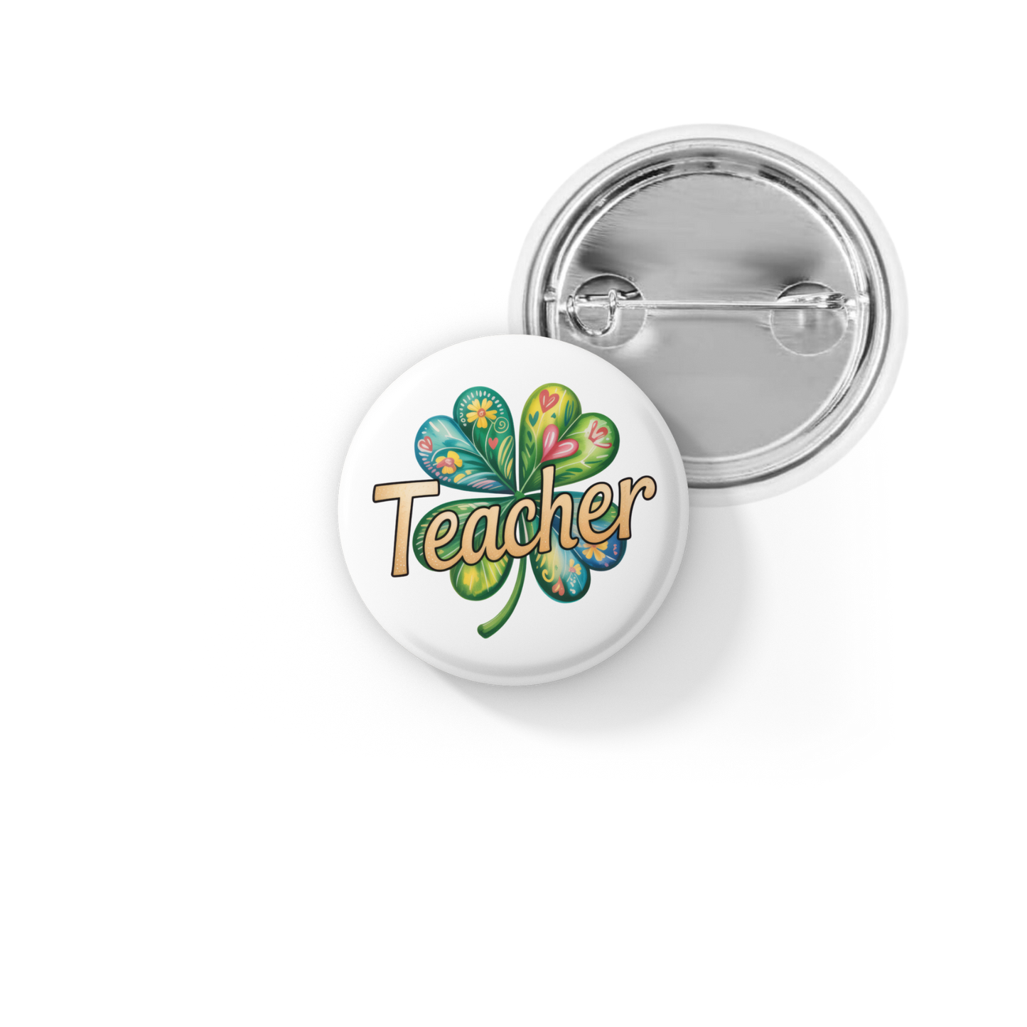 Teacher Pin Back Button, Magnet