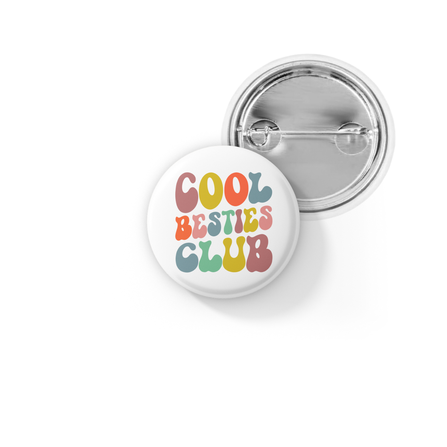 Cool Bestie Crew Pin Back Button, Magnet