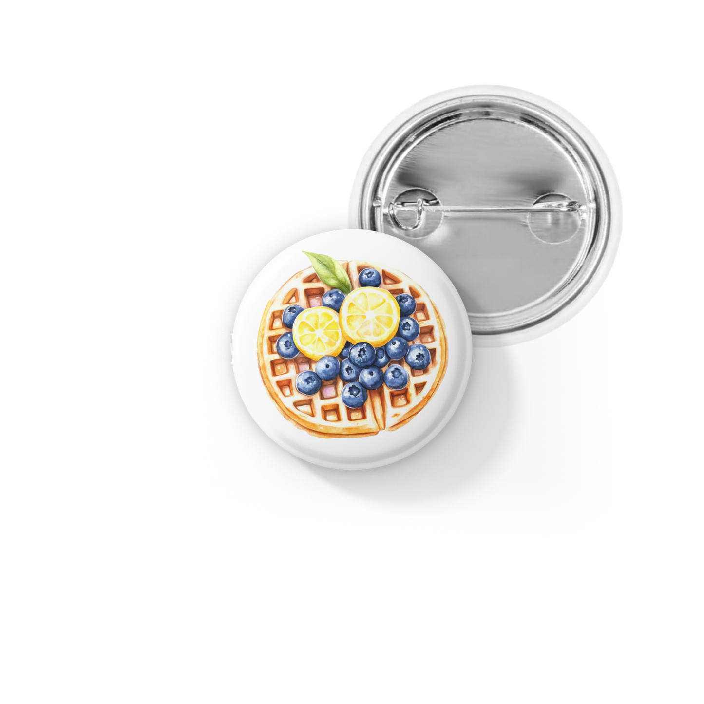 Blueberry Lemon Pin Back Button, Magnet