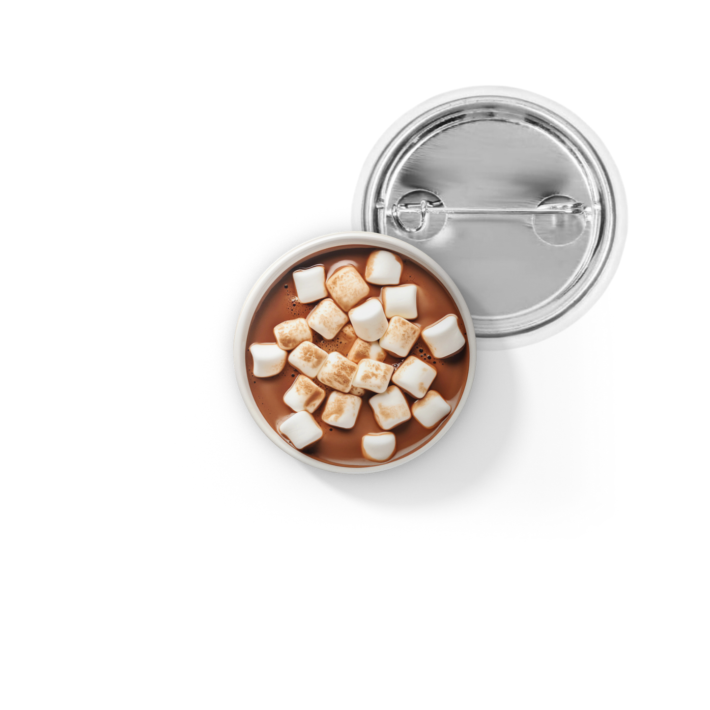 Hot Chocolate Pin Back Button, Magnet