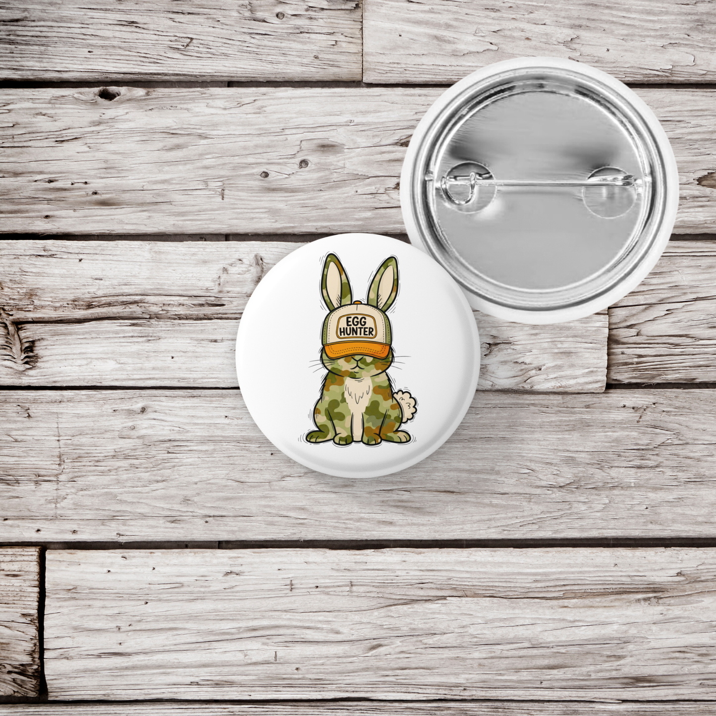 Egg Hunter Pin Back Button, Magnet