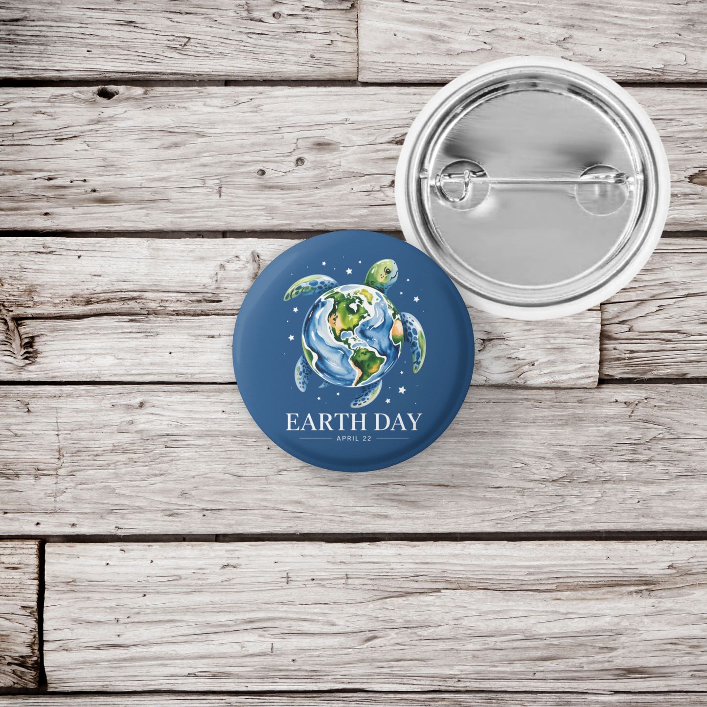 Earth Day April 22 Pin Back Button, Magnet