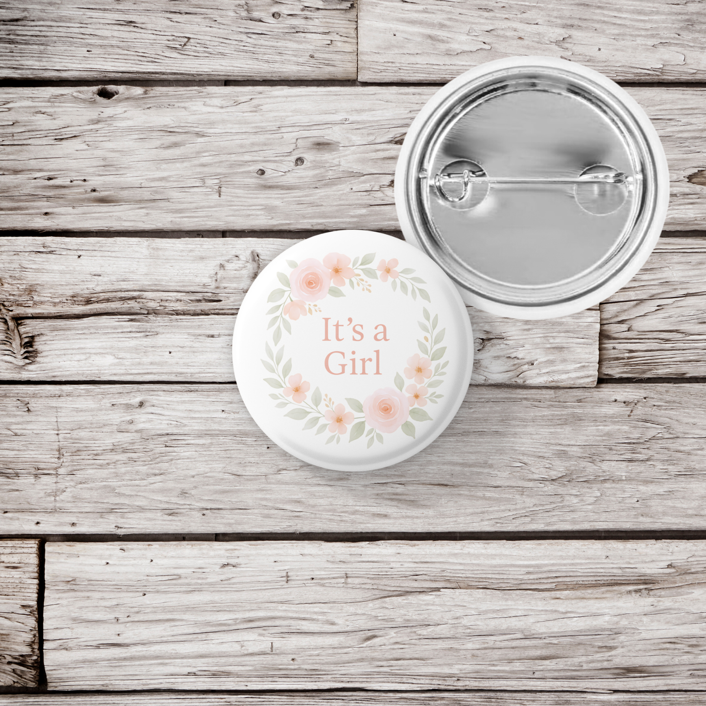 It's A Girl Pin Back Button, Magnet