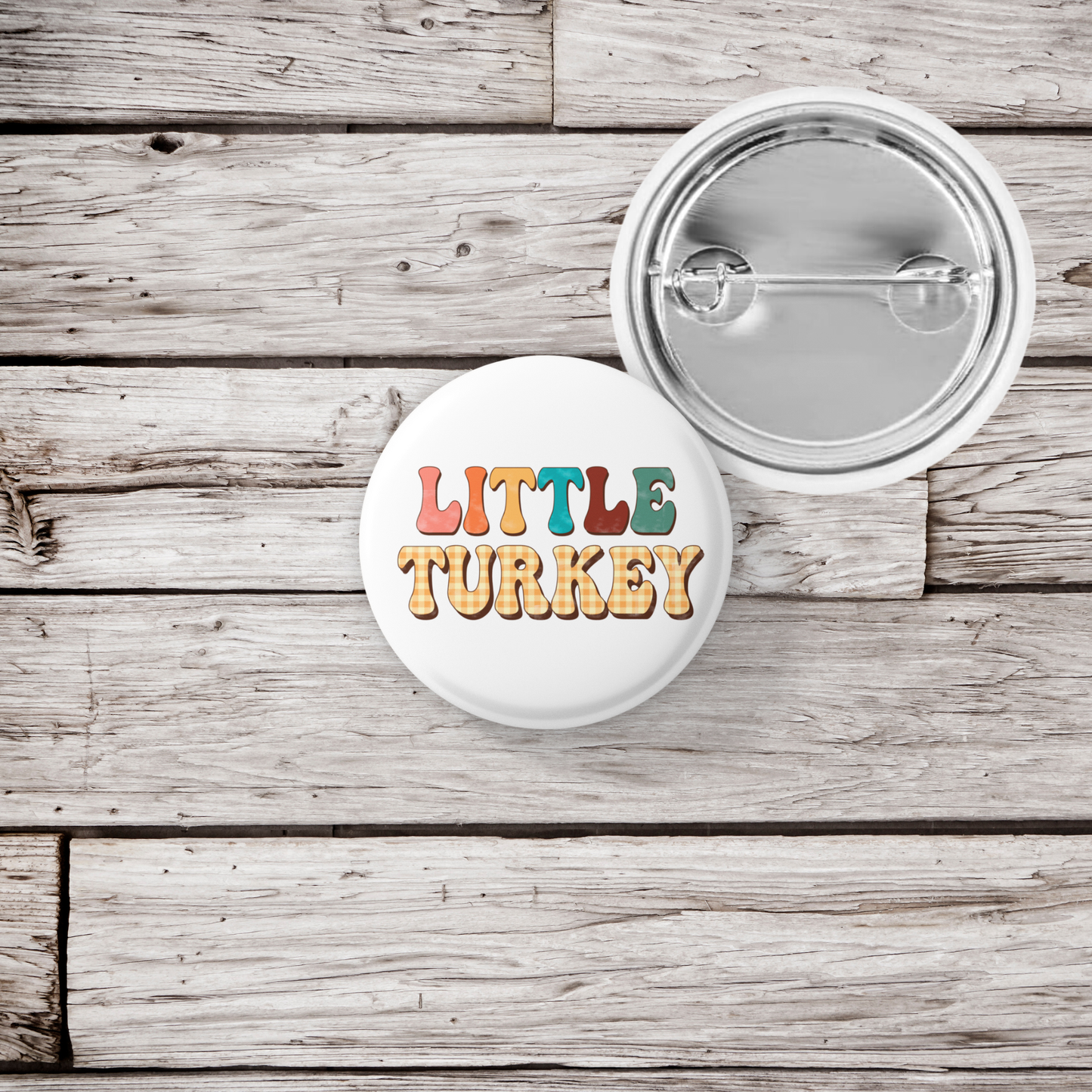 Little Turkey Pin Back Button, Magnet