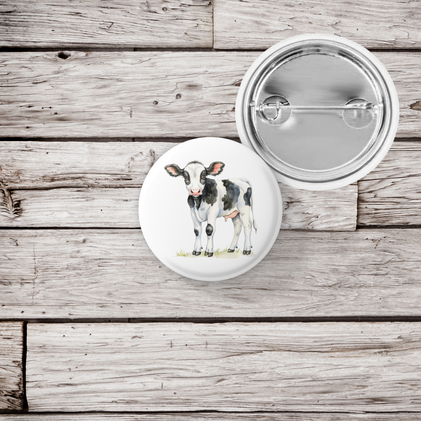 Calf Pin Back Button, Magnet