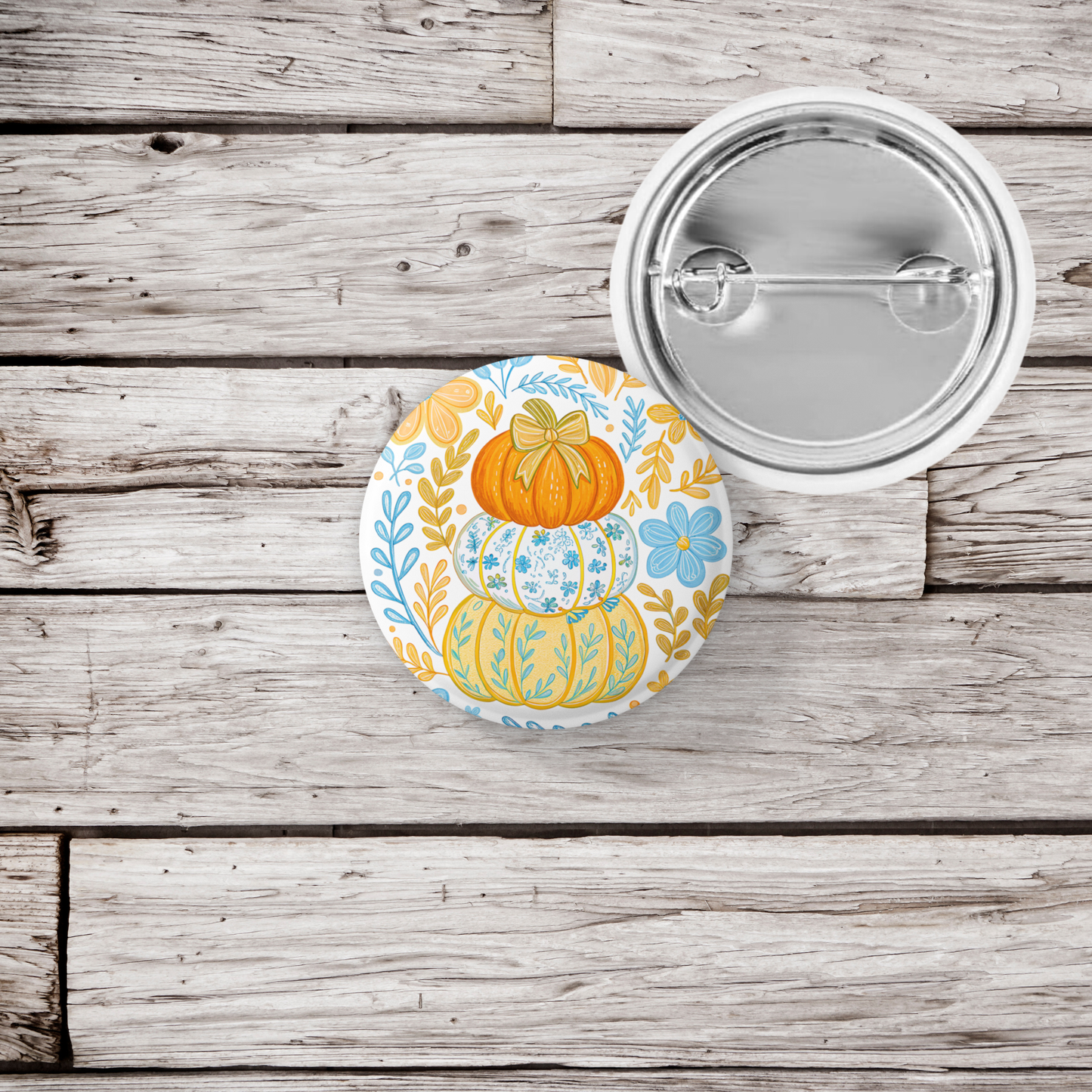 Pumpkins Pin Back Button, Magnet