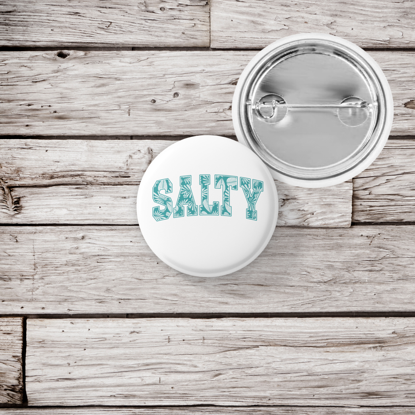 Salty Pin Back Button, Magnet