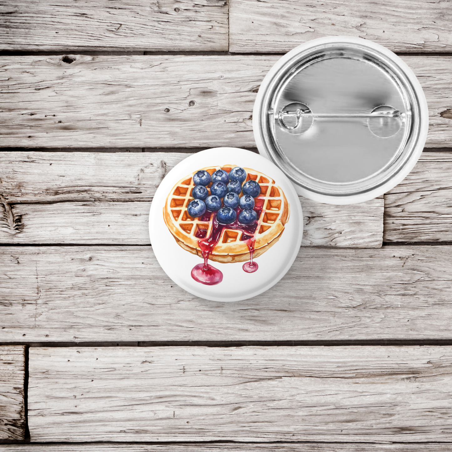 Blueberry Pin Back Button, Magnet