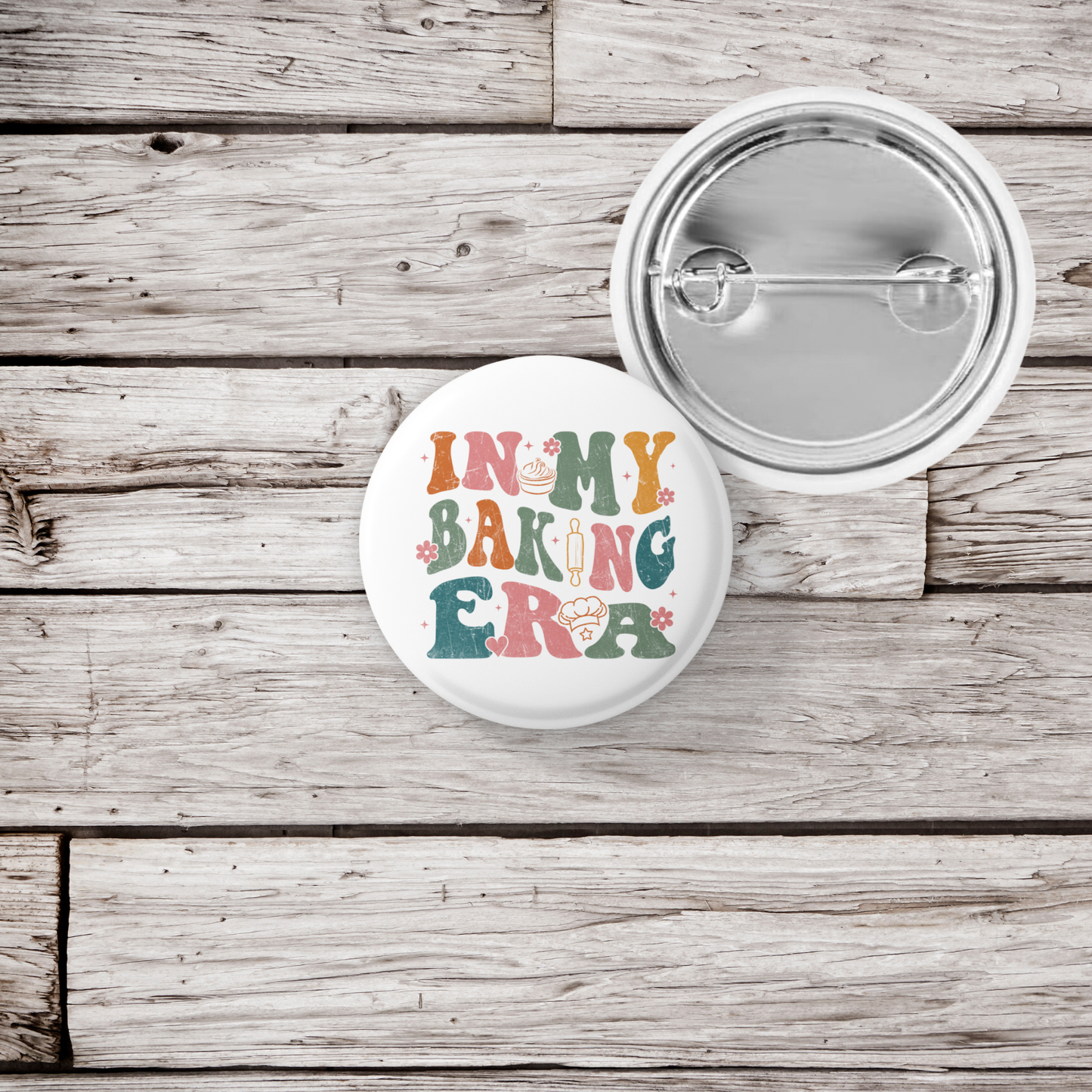 In My Baking Era Pin Back Button, Magnet