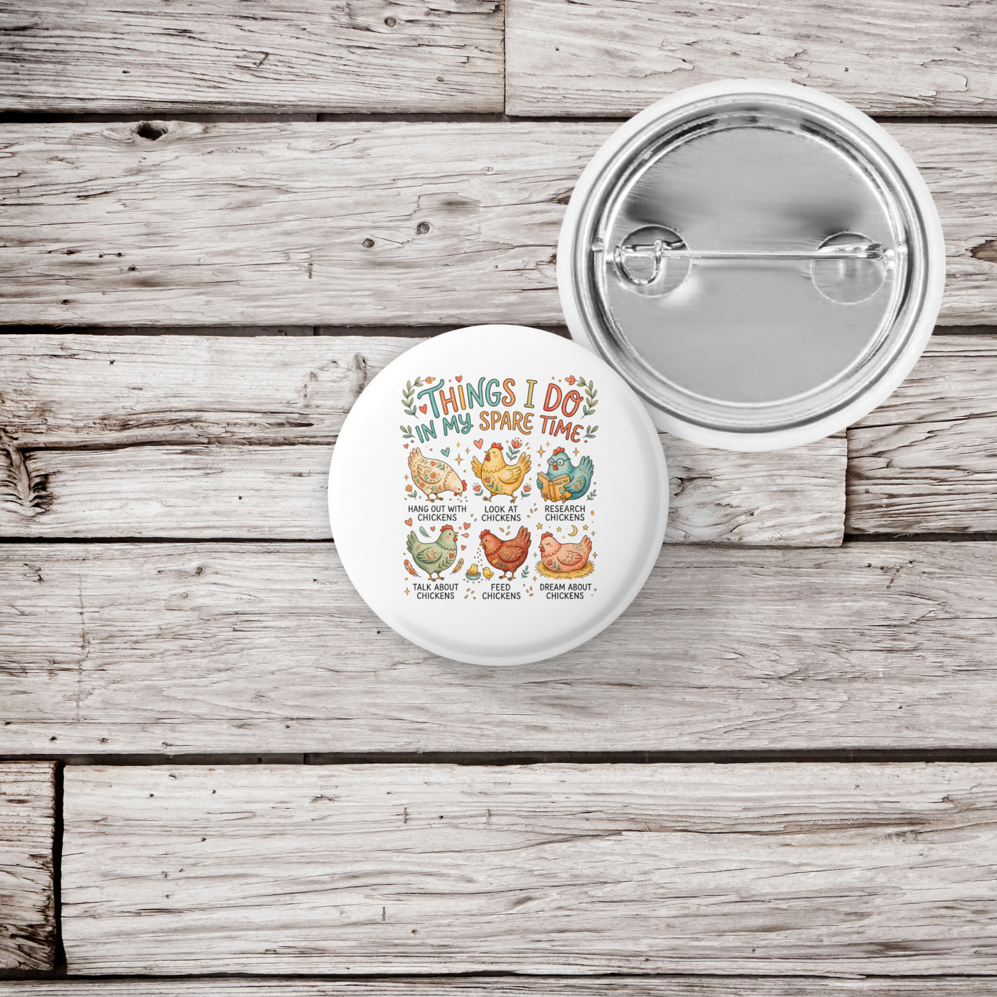 Things I Do In My Spare Time Pin Back Button, Magnet