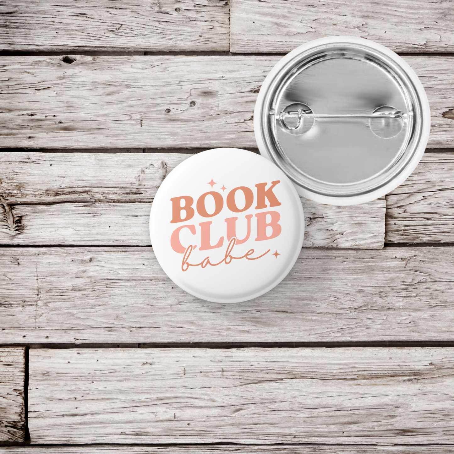 Book Club Babe Pin Back Button, Magnet