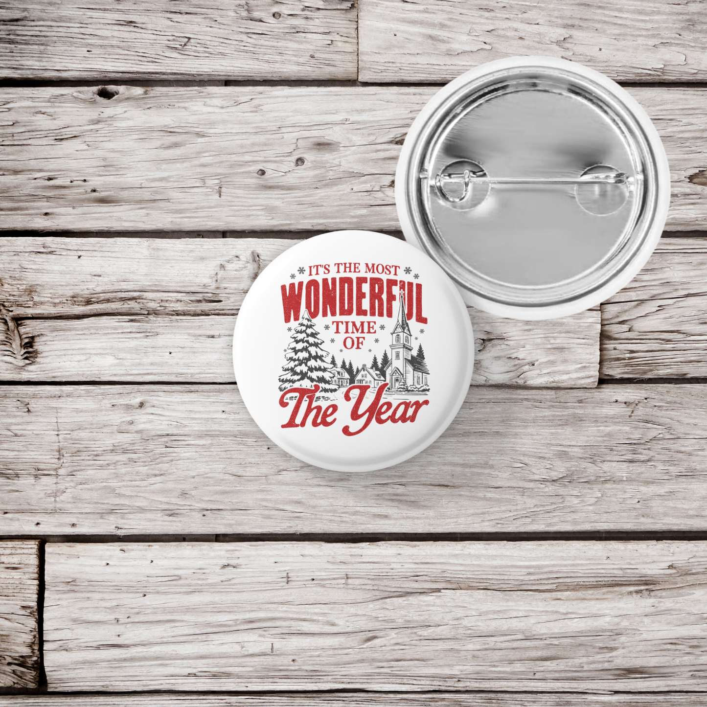 It's The Most Wonderful Time Of The Year Pin Back Button, Magnet