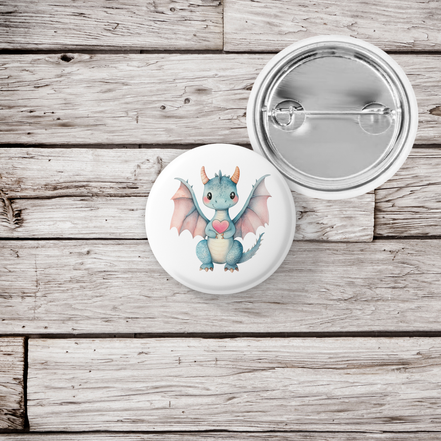 Dragon Pin Back Button, Magnet
