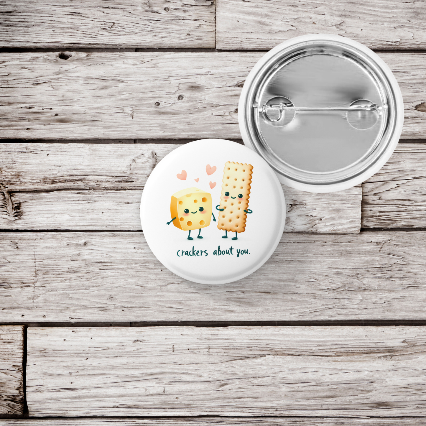 Crackers About You Pin Back Button, Magnet