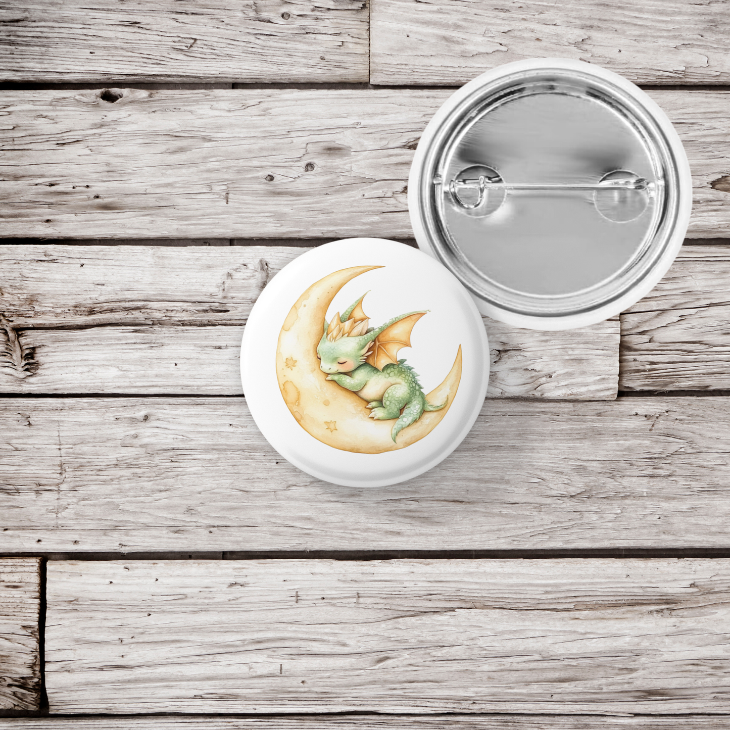 Dragon Pin Back Button, Magnet