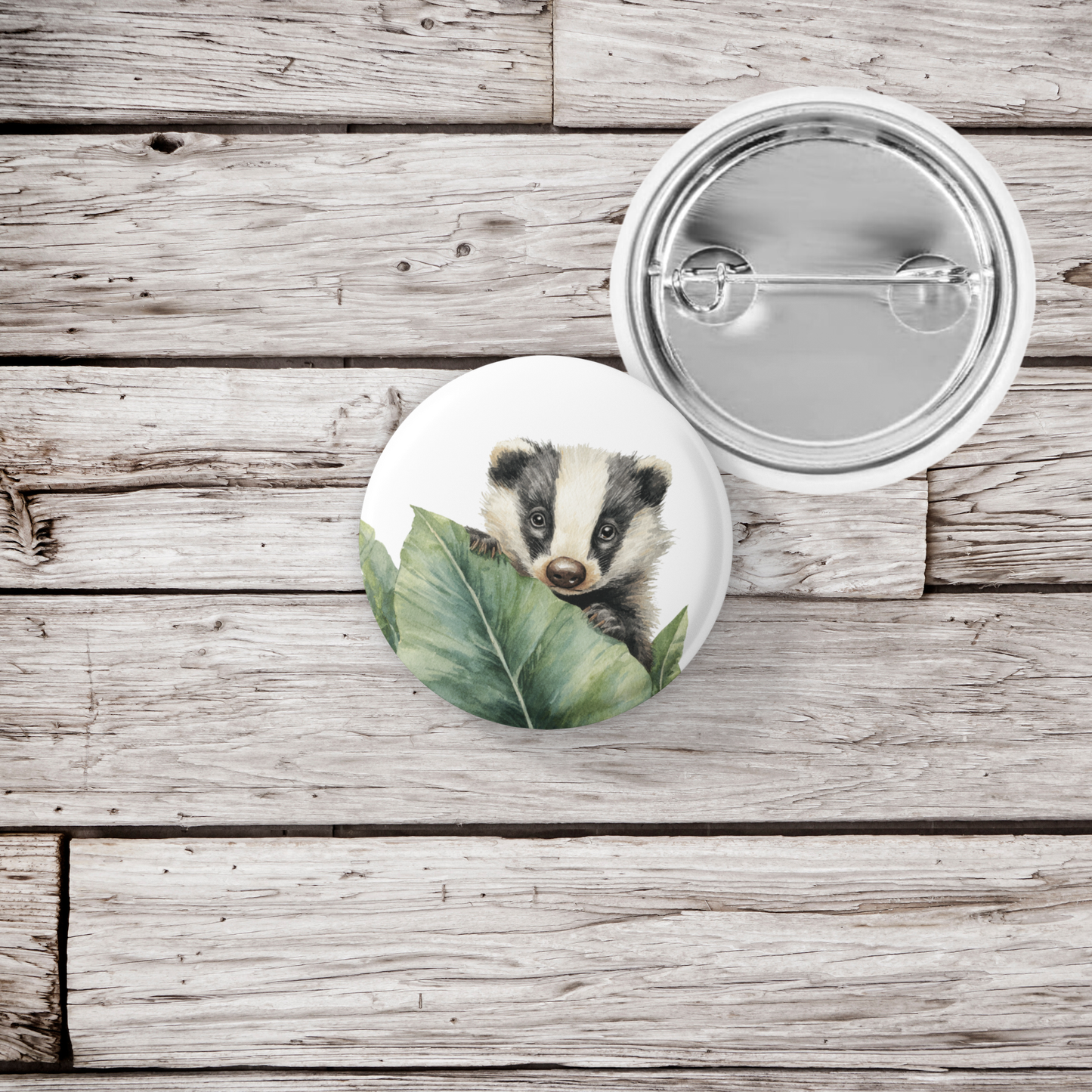 Badger 1 Pin Back Button, Magnet