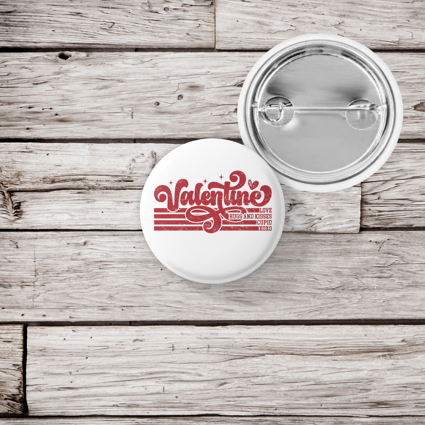 Valentine Pin Back Button, Magnet