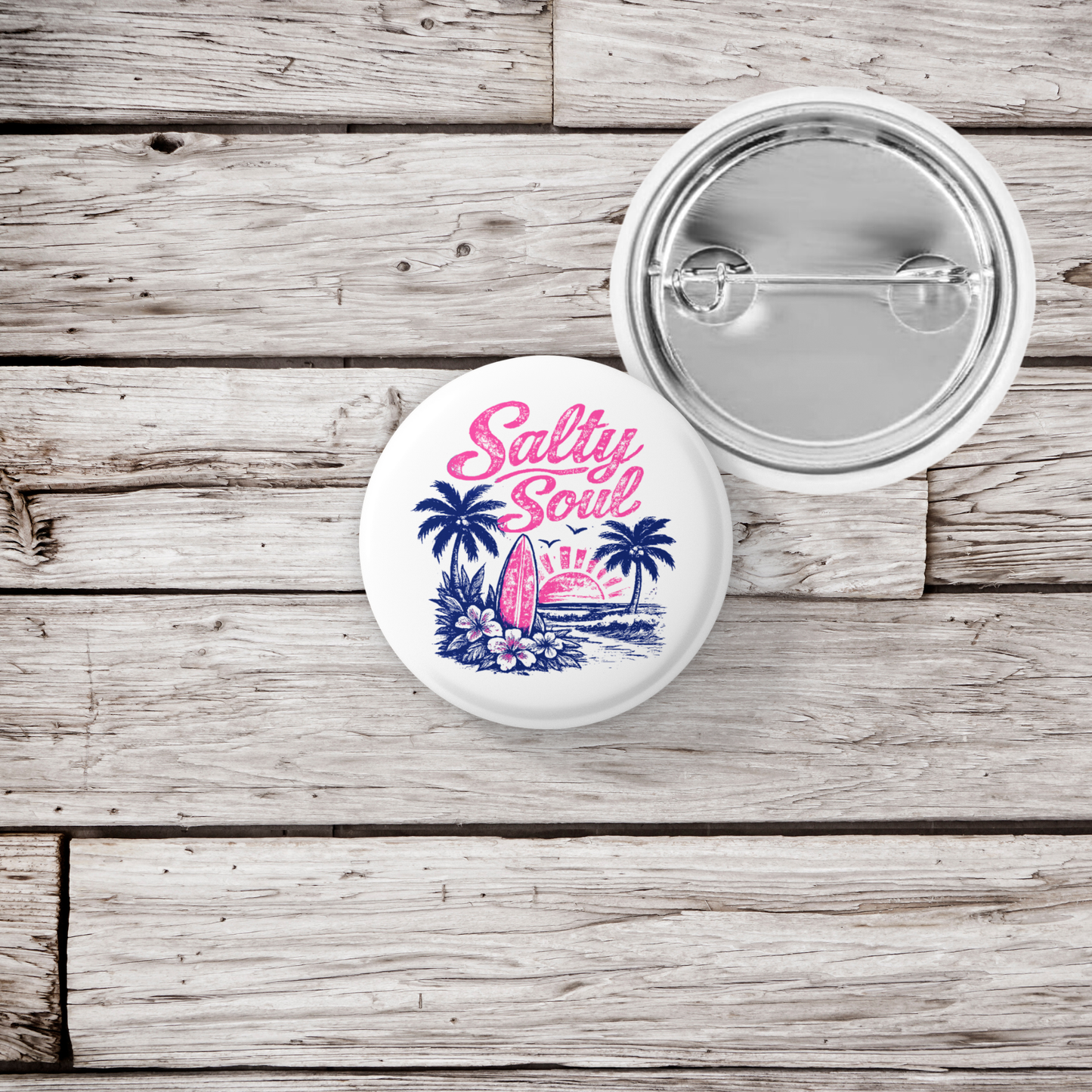 Salty Soul Pin Back Button, Magnet