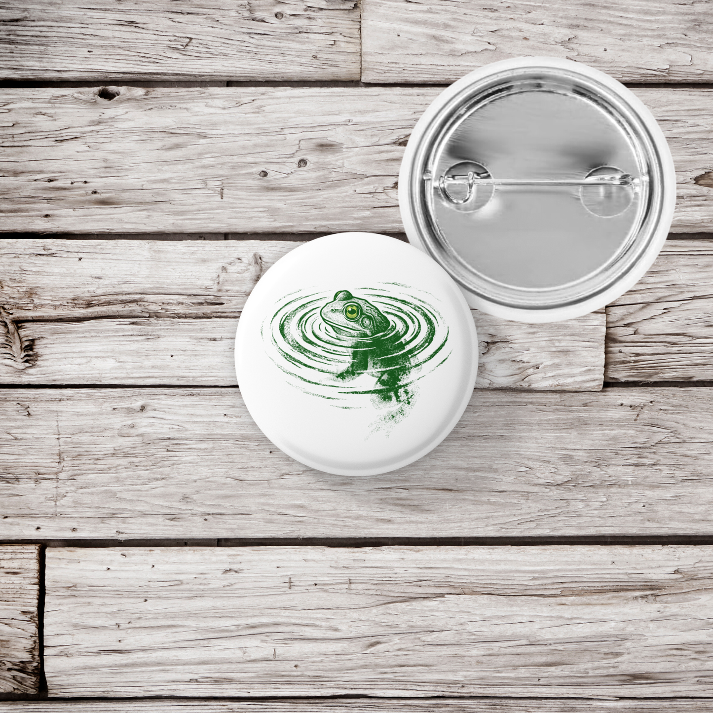 Frog Pin Back Button, Magnet