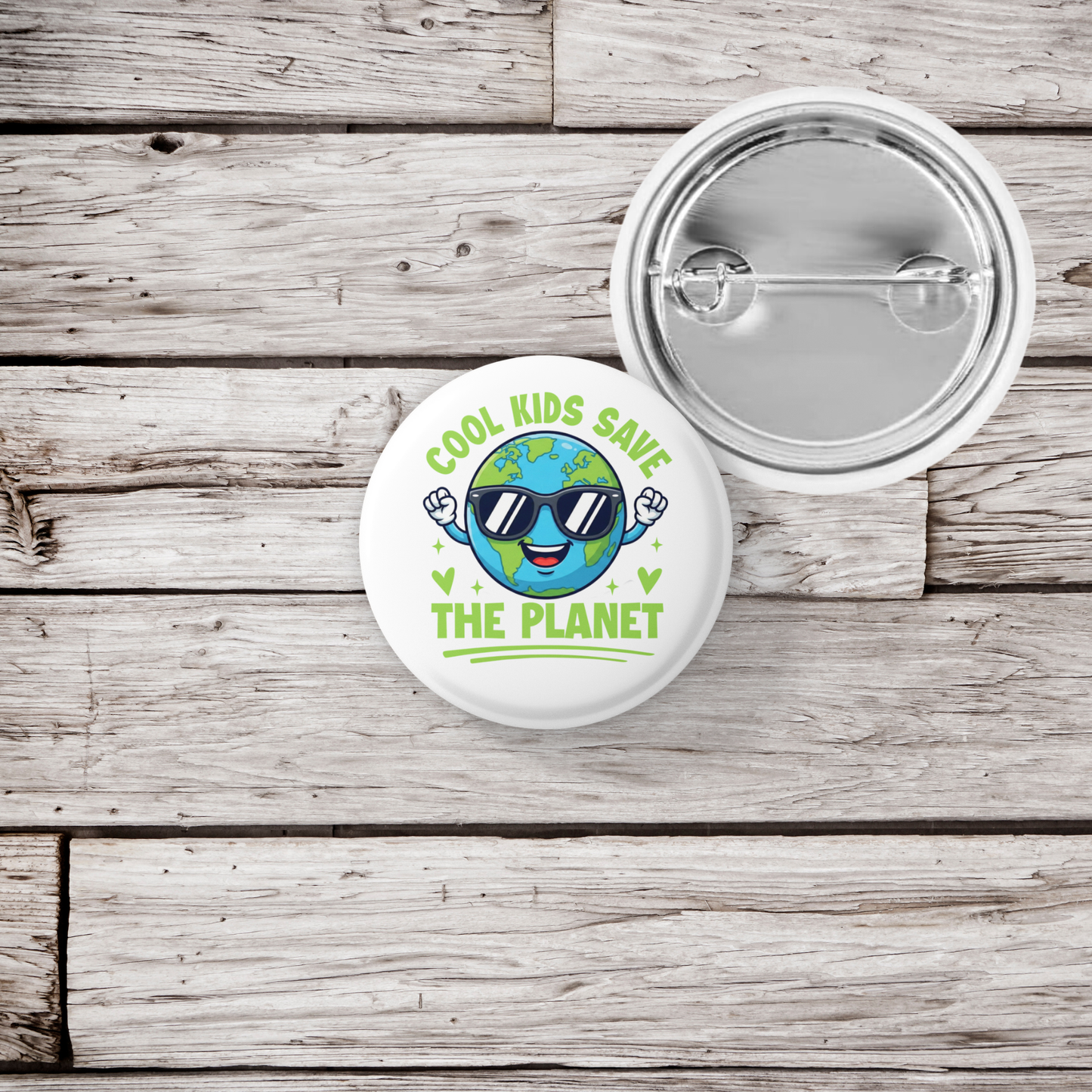 Cool Kids Save The Planet Pin Back Button, Magnet