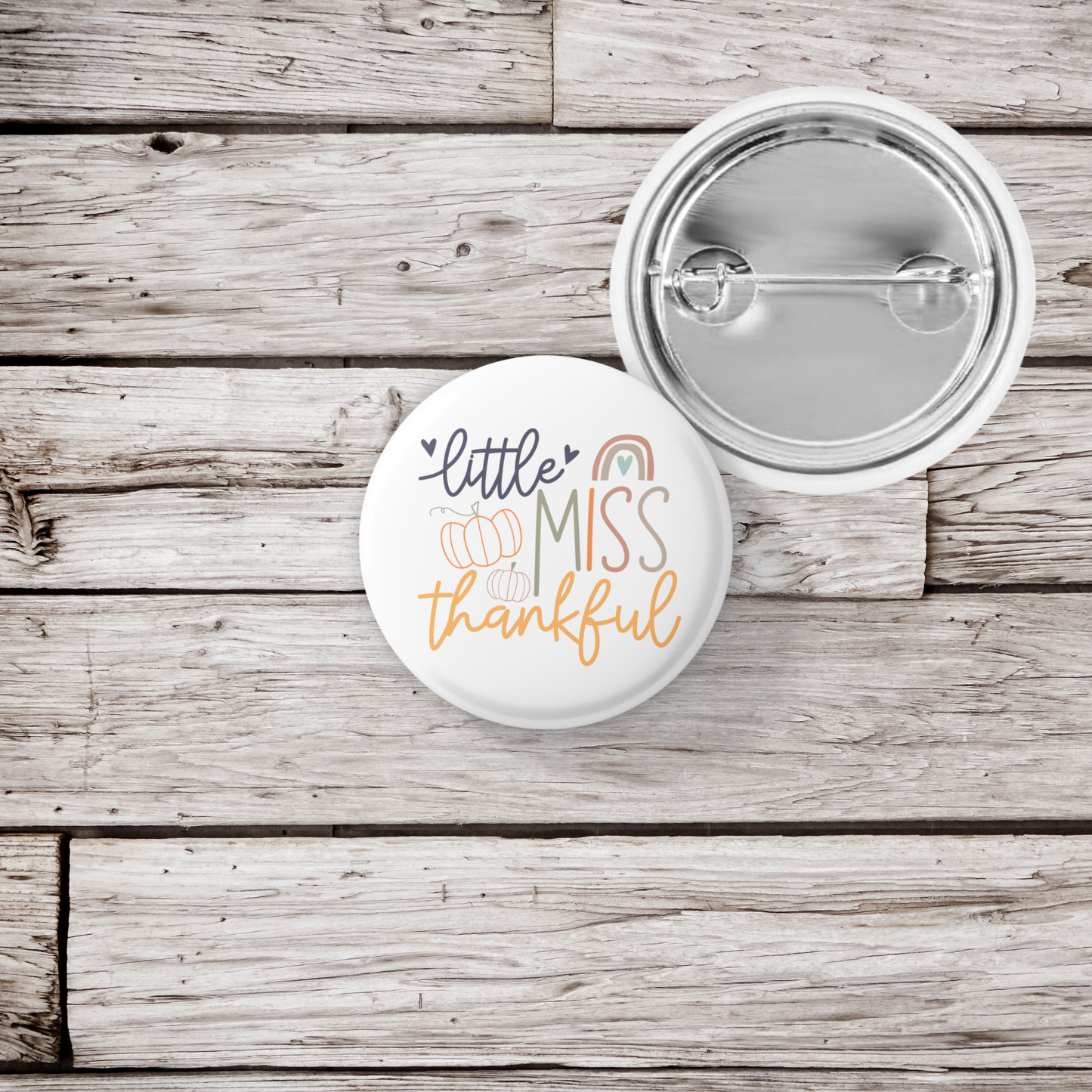 Little Miss Thankful Pin Back Button, Magnet