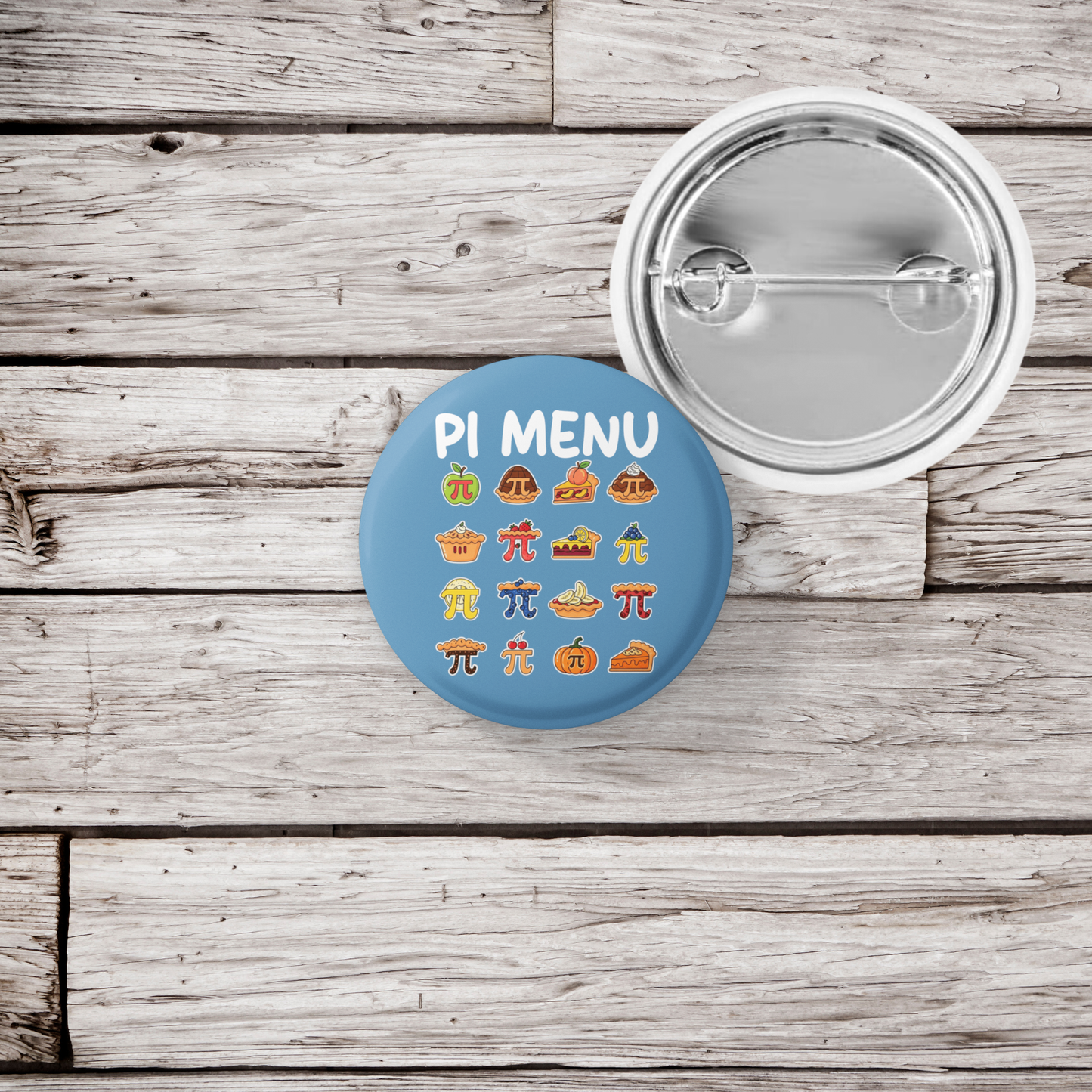 Pi Menu Pin Back Button, Magnet