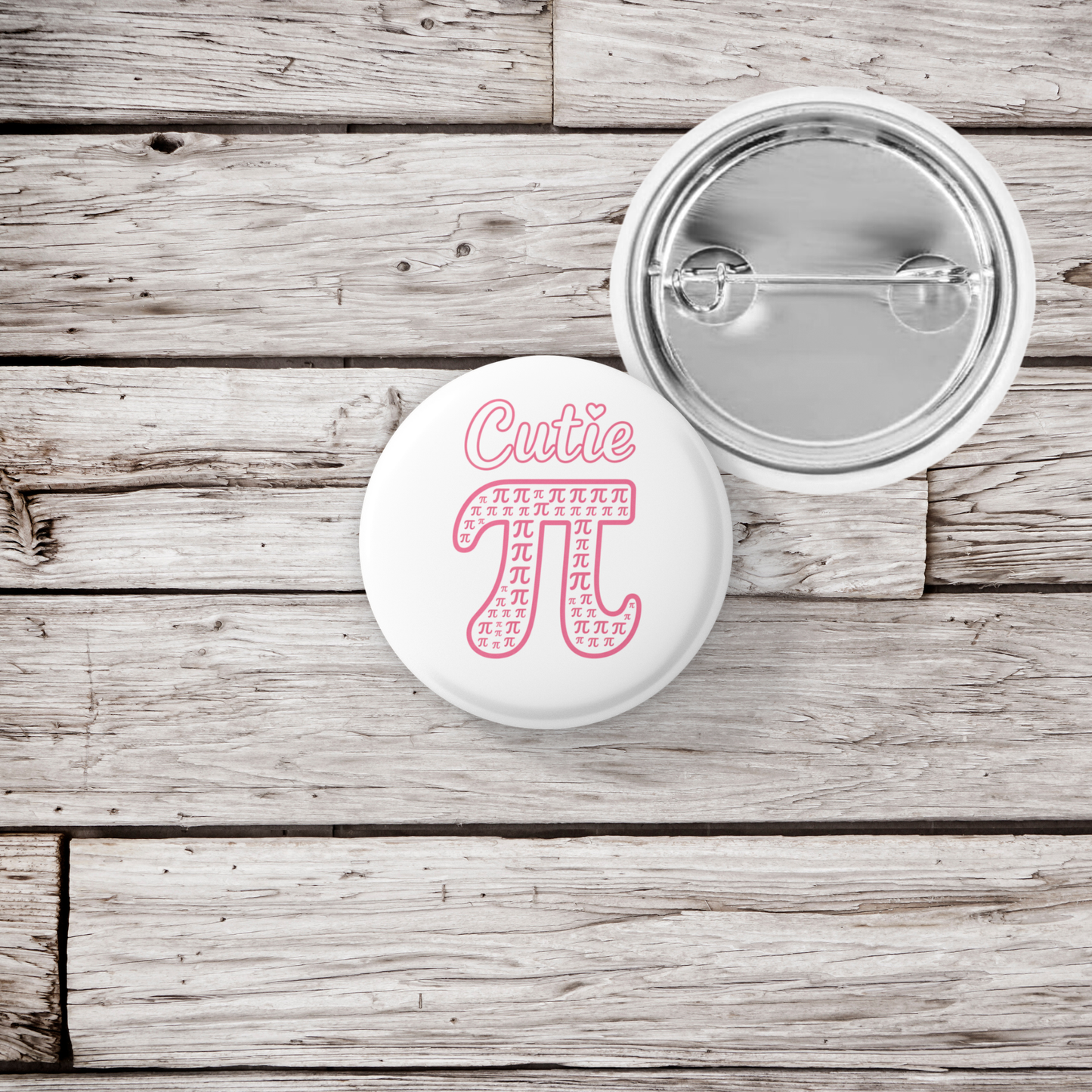 Cutie Pi Pin Back Button, Magnet