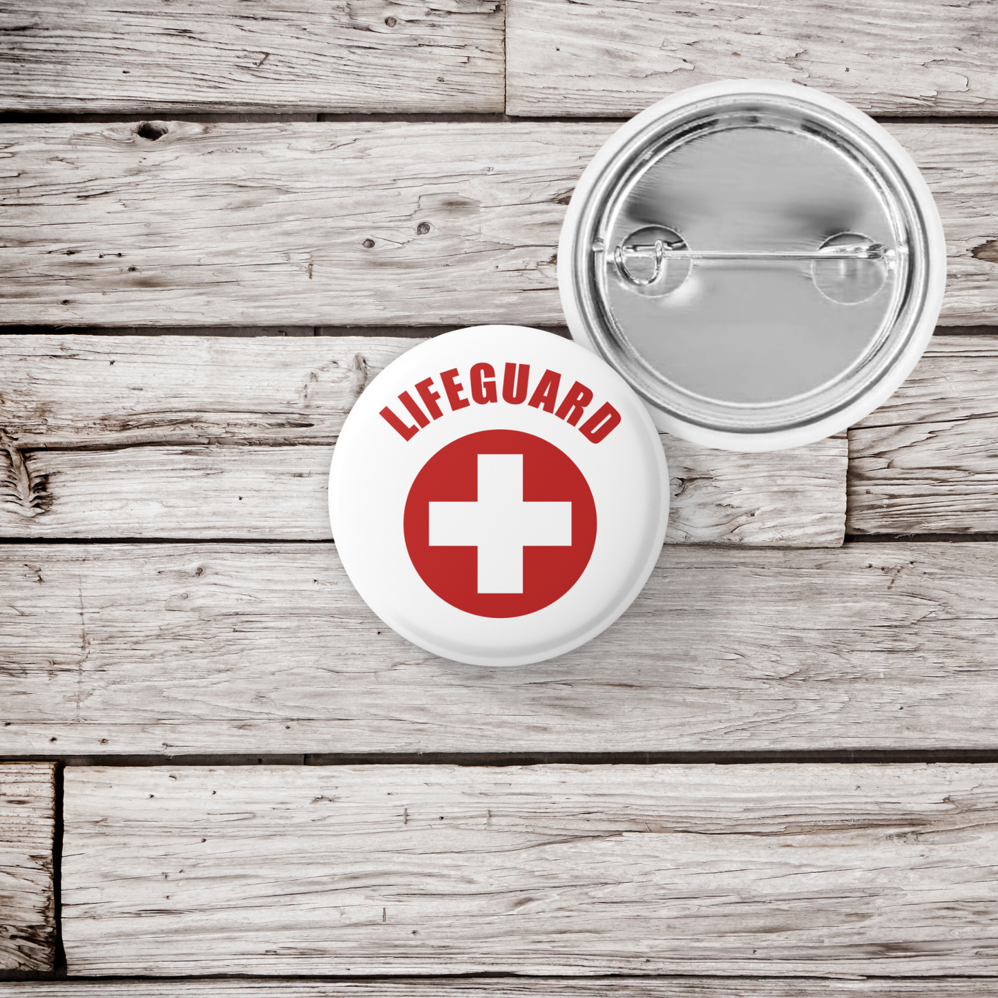 Lifeguard Pin Back Button, Magnet