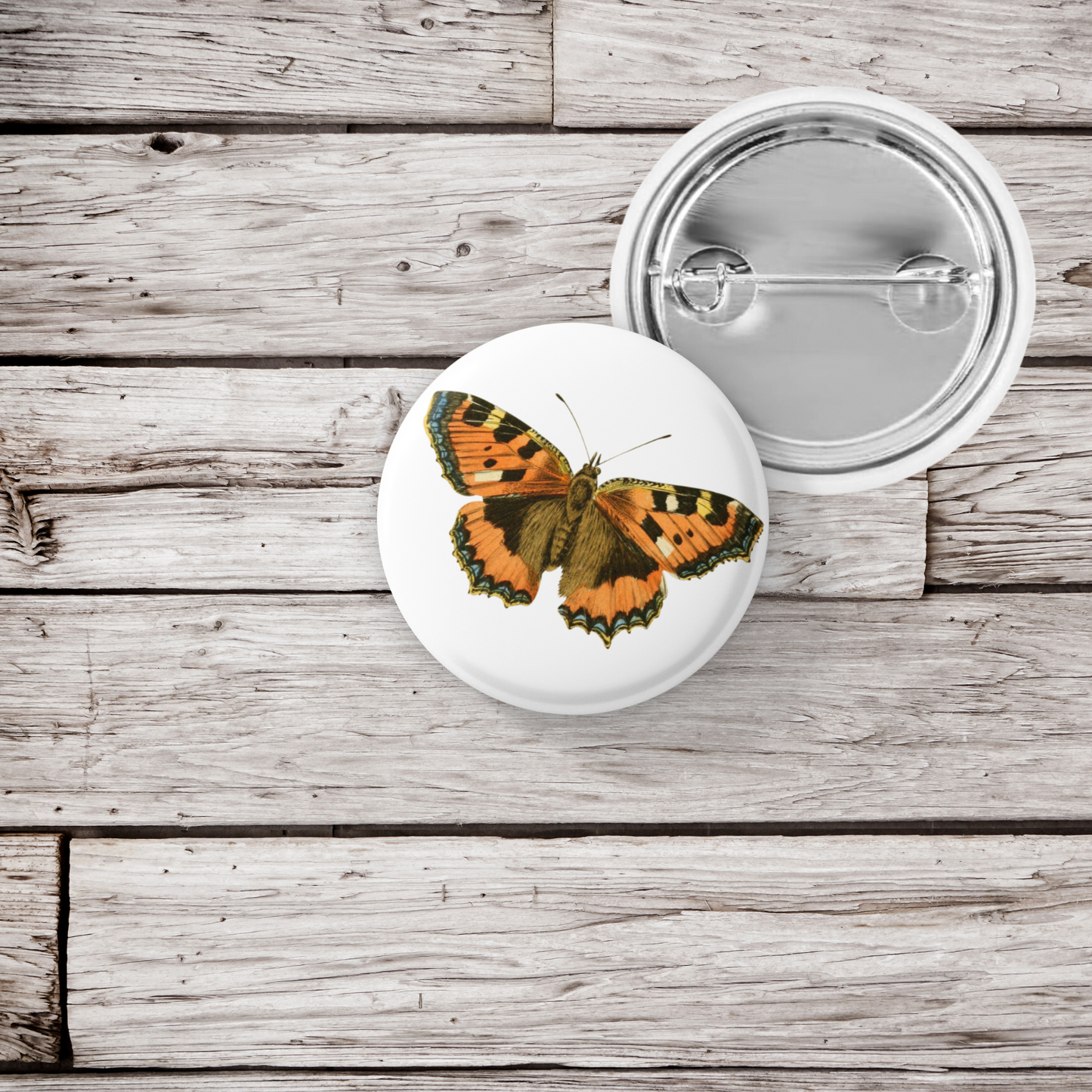 Butterfly Pin Back Button, Magnet, Keychain