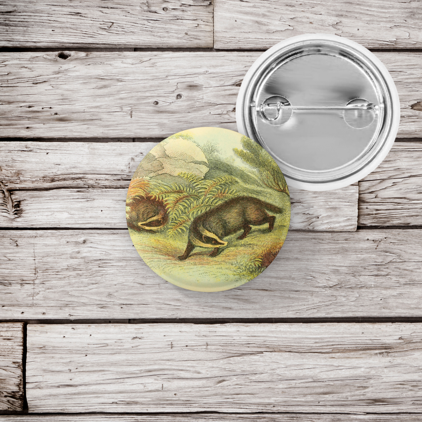 Badger Pin Back Button, Magnet, Keychain