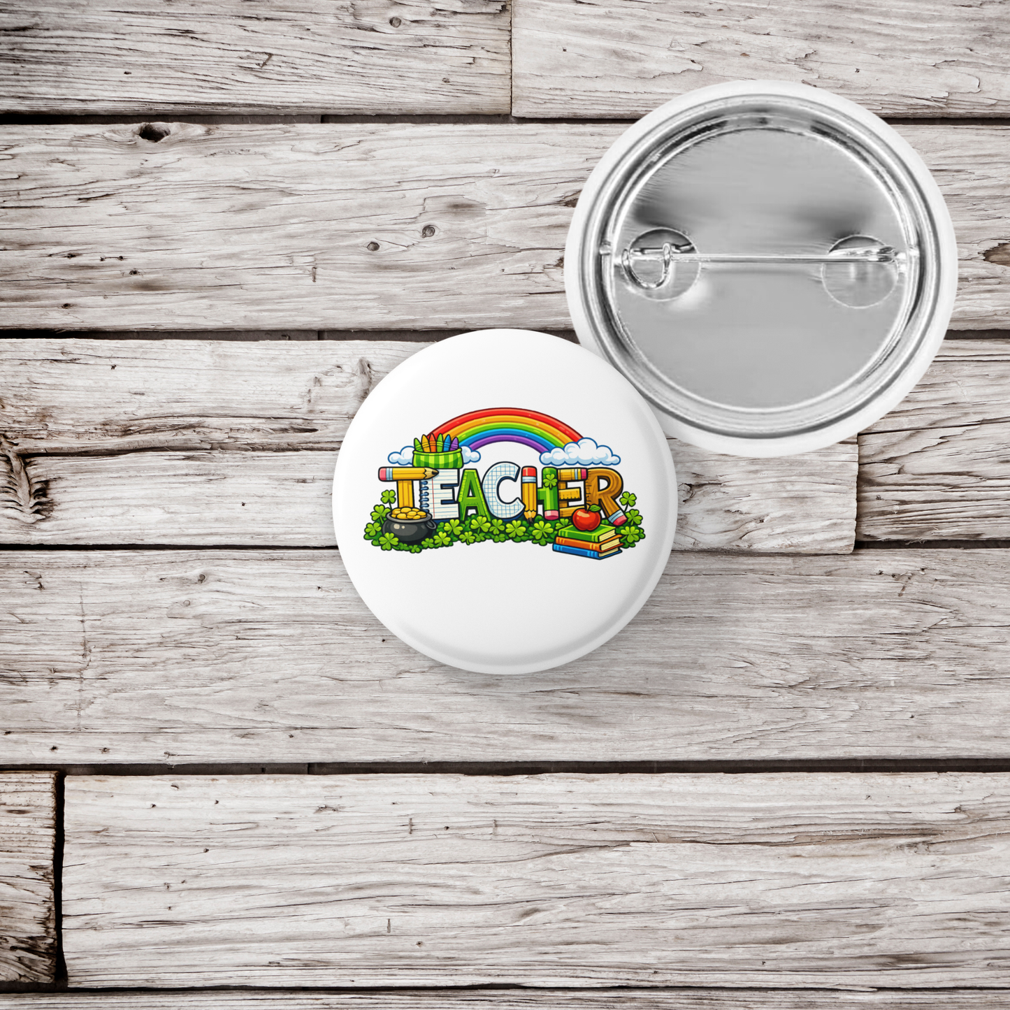 Teacher Pin Back Button, Magnet