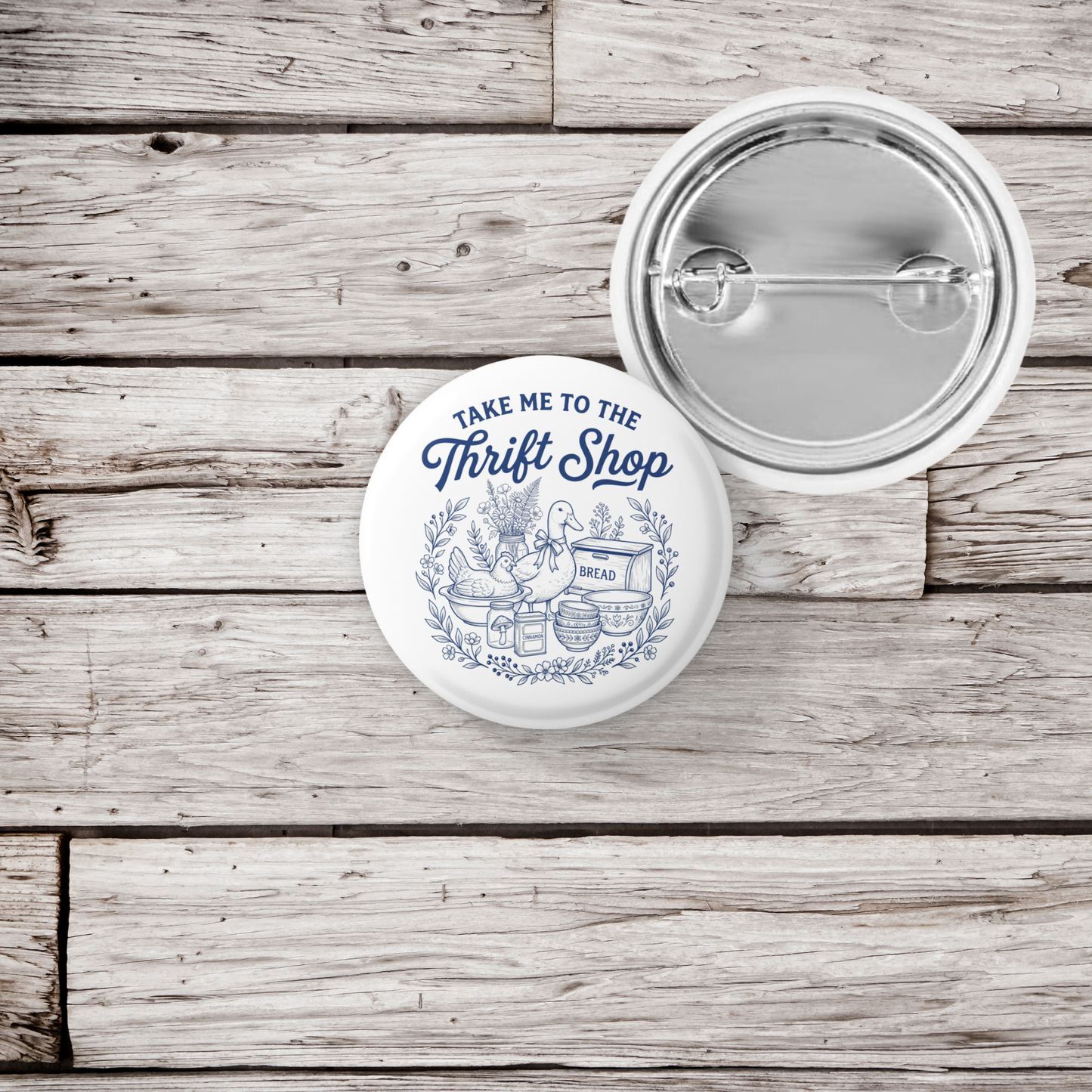 Take Me To The Thrift Shop Pin Back Button, Magnet