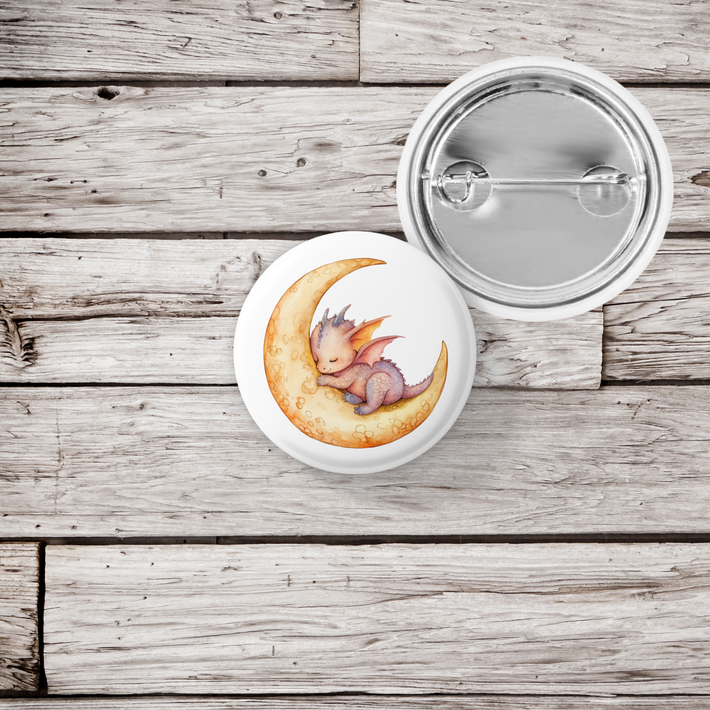 Dragon Pin Back Button, Magnet