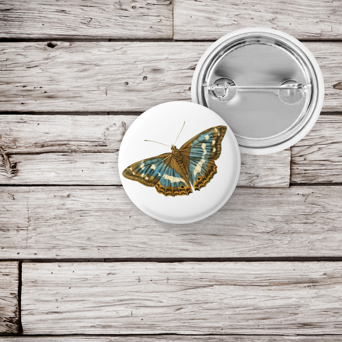 Butterfly Pin Back Button, Magnet, Keychain