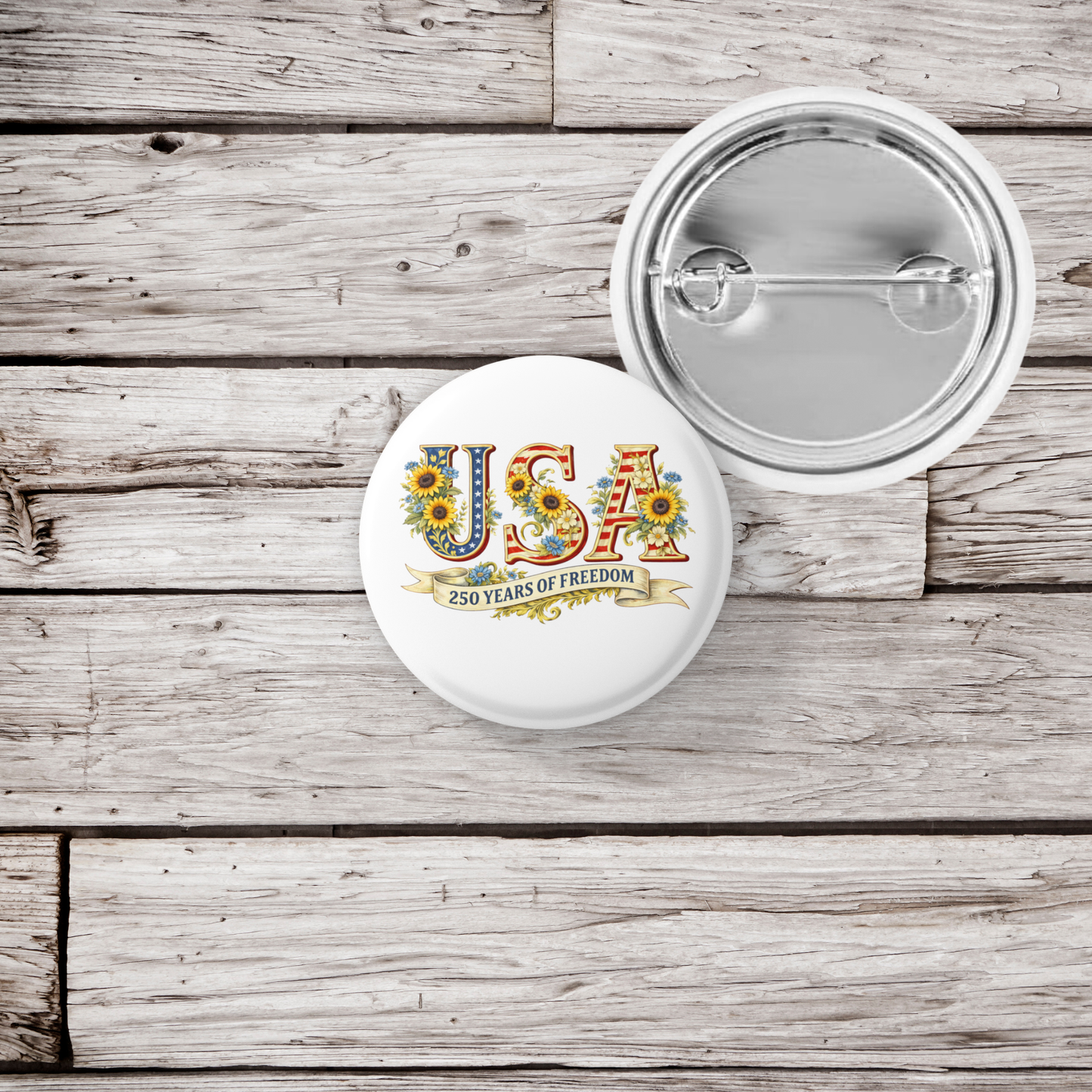 USA Pin Back Button, Magnet