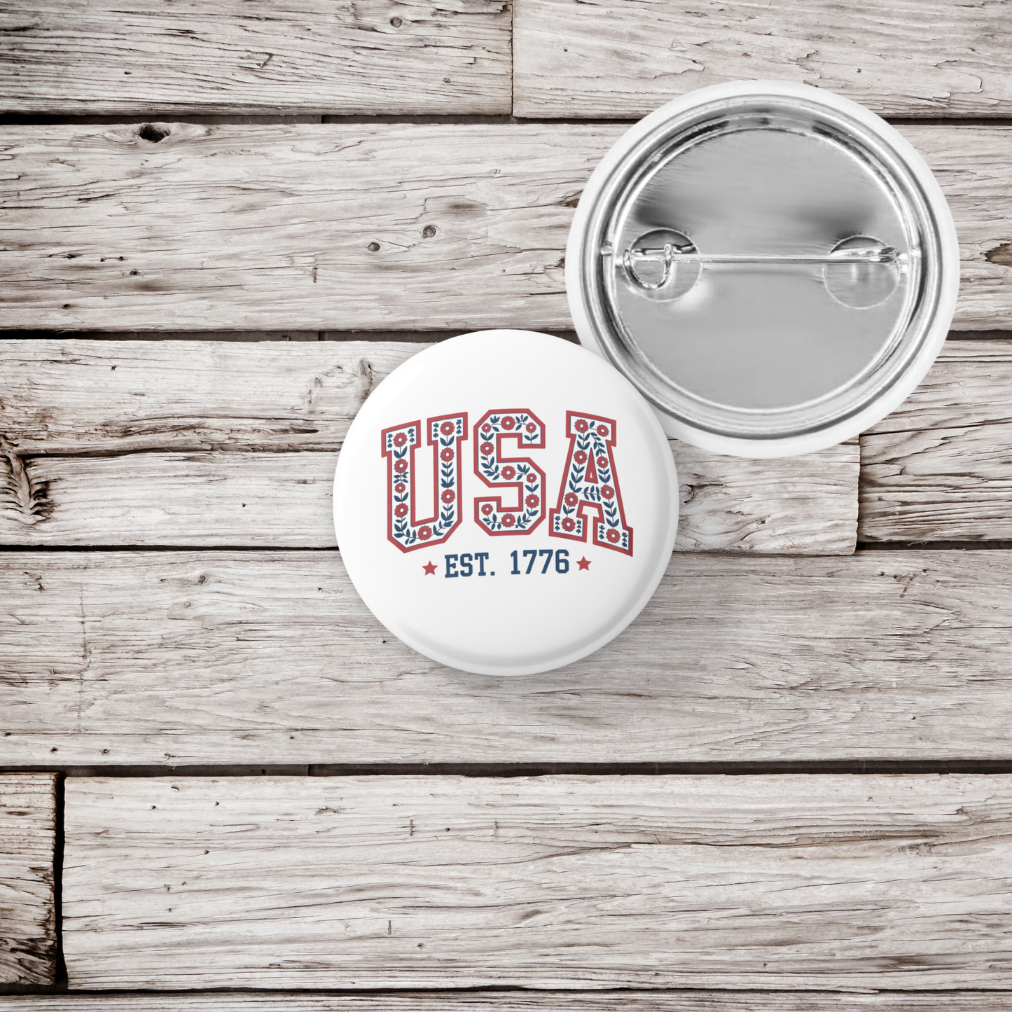 USA Pin Back Button, Magnet