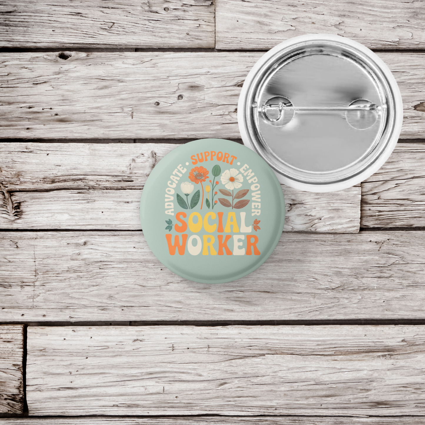 Social Worker Pin Back Button, Magnet