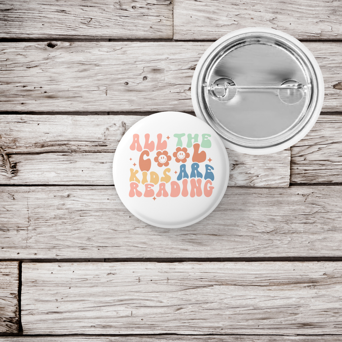 All The Cool Kids Are Reading Pin Back Button, Magnet