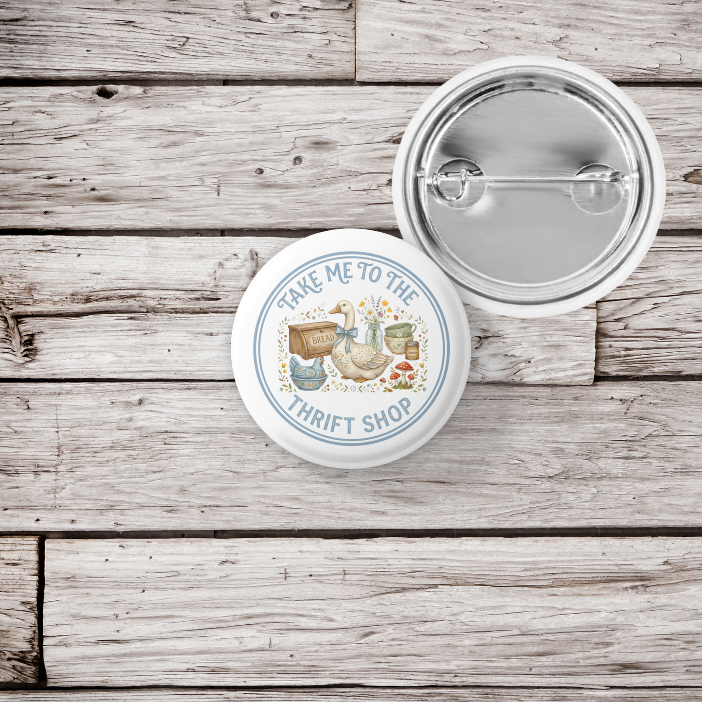 Take Me To The Thrift Shop Pin Back Button, Magnet