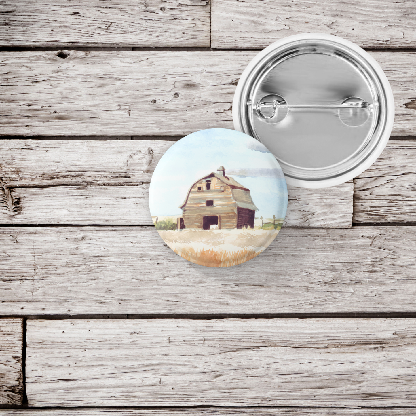 Barn Pin Back Button, Magnet, Keychain